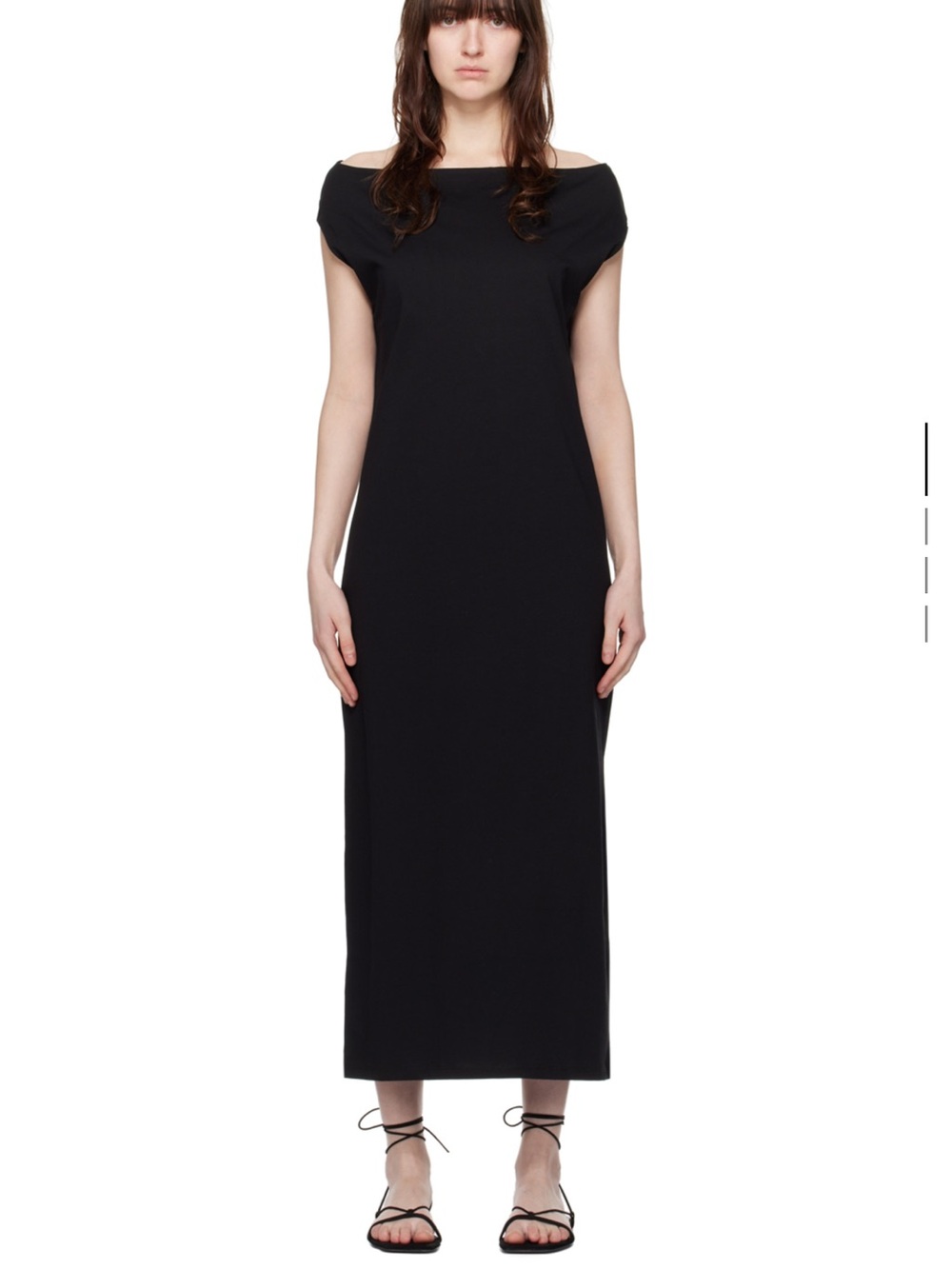LOULOU STUDIO Black Cotton Maxi Dress